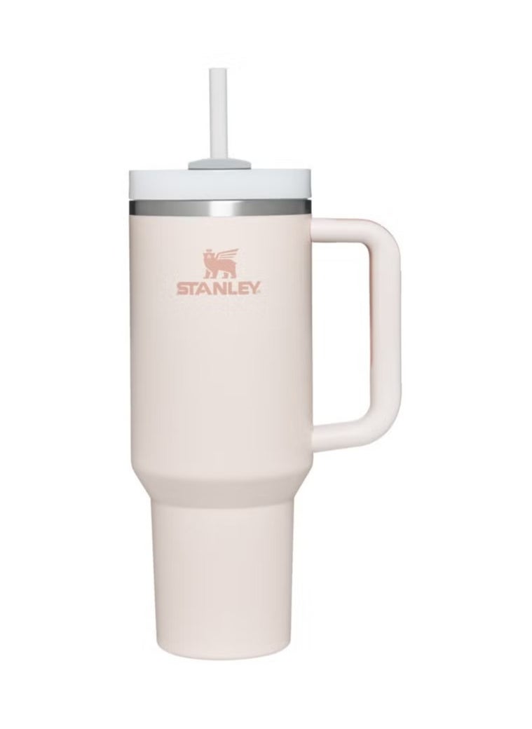 Stanley - Stanley Quencher H2.0 FlowState Stainless Steel Vacuum Insulated Tumbler with Lid and Straw for Water, Iced Tea or Coffee, Smoothie and More, Rose Quartz, 40 oz - Image 1