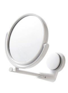 Oasisgalore Wall-Mount Swivel Mirror - Double-Sided Adjustable Makeup Mirror with Suction for Bathroom Use.  - Image 1
