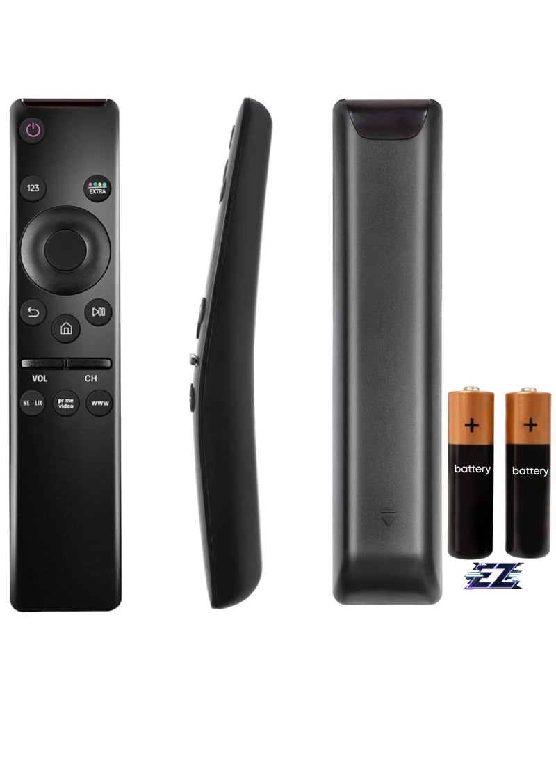ELTRAZONE Universal Remote Control Compatible with All Samsung LED QLED UHD SUHD HDR LCD Curved Frame Solar Powered HDTV 4K 8K 3D TV with Netflix Prime Video WWW Buttons with battery - Image 1