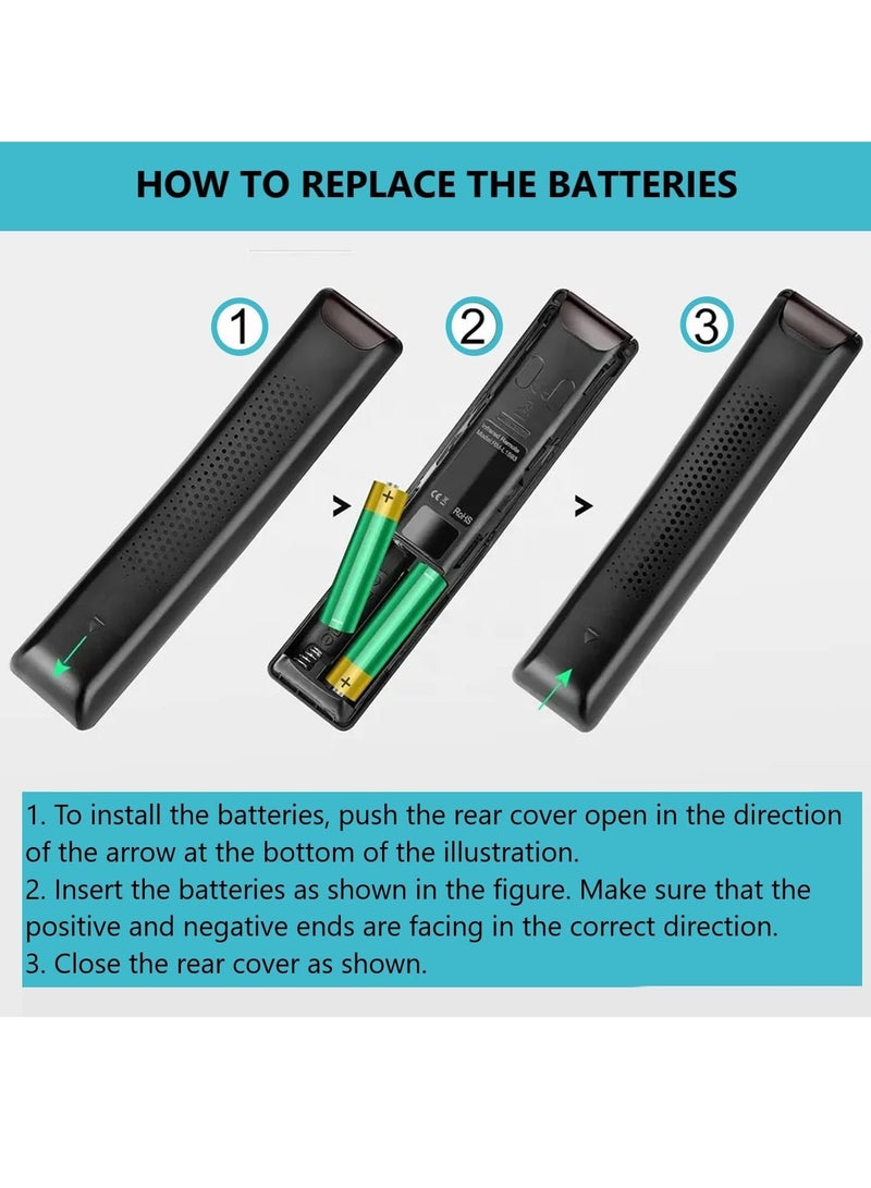 ELTRAZONE Universal Remote Control Compatible with All Samsung LED QLED UHD SUHD HDR LCD Curved Frame Solar Powered HDTV 4K 8K 3D TV with Netflix Prime Video WWW Buttons with battery - Image 5