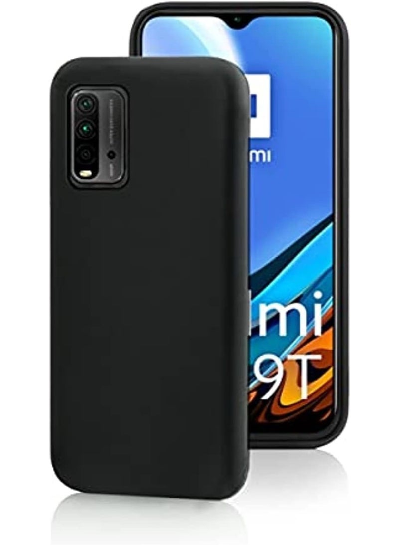 Protective Cover For Redmi 9T , Slim Fit Soft Back TPU Case Flexible Silicone Cover Compatible For Redmi 9T - Black