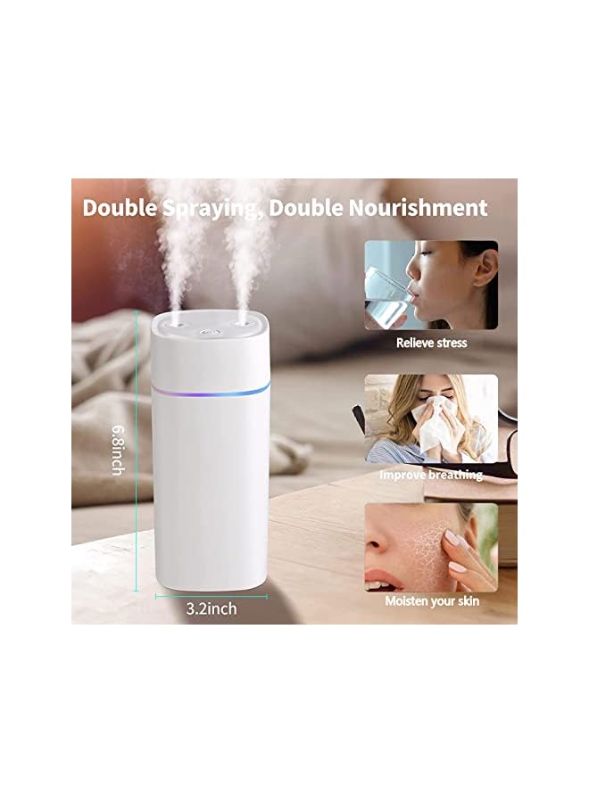 LINJIE Air Humidifier,600ML Cool Mist Humidifier,Air Vaporizer With Colorful Mood Lights,Aroma Diffuser Mute Essential Oil Diffuser For Baby Room Home Car Yoga SPA Autooff  - Image 4