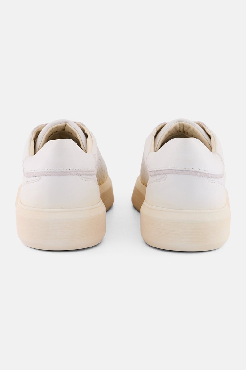 GEOX Men Lace Up Casual Shoes, White  - Image 3