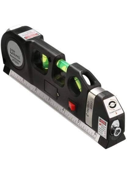 VINATOSLA Laser Level Tool Multipurpose Laser Level Kit Standard Cross Line Laser level Laser Line leveler Beam Tool with Standard Measure Tape and Metric Rulers for Hanging Pictures Tile Walls  - Image 1