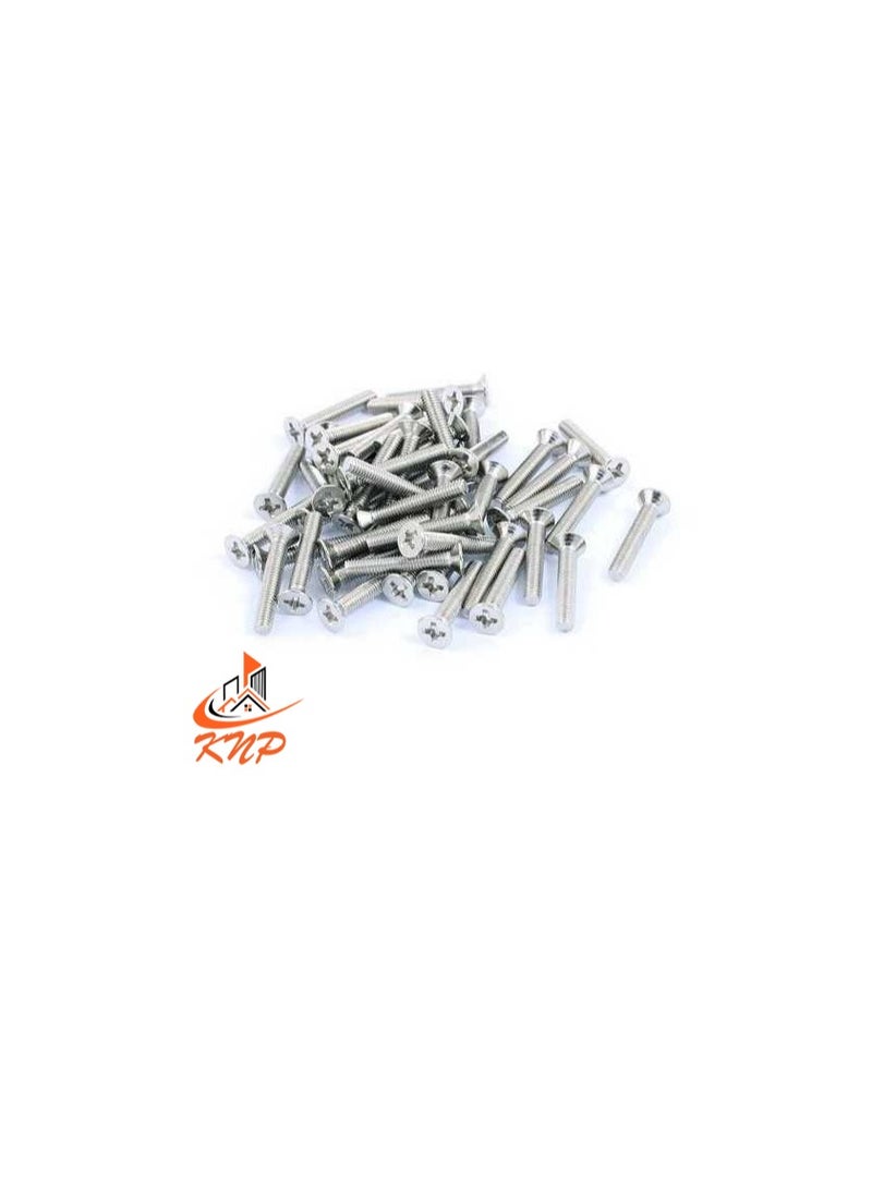 KNP Countersunk Machine Screws - Pack of 200 (M4 x 12mm) - Image 1