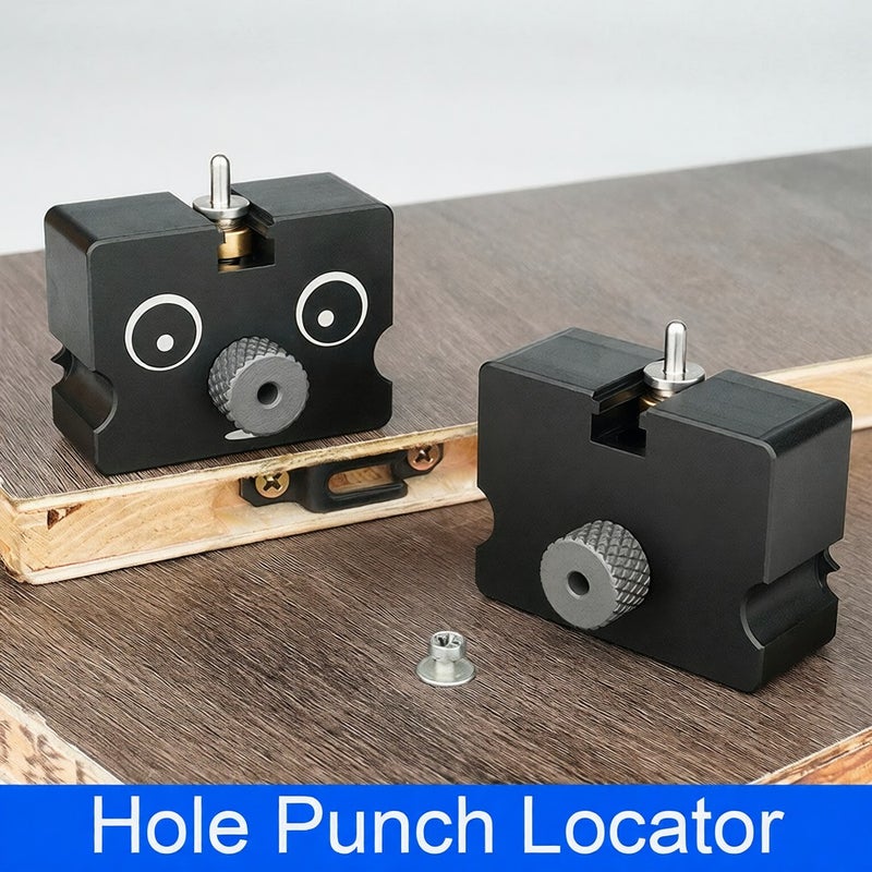 Aluminium Alloy Invisible Connector Hole Positioning Puncher Home Woodworking Decoration Furniture Connector Hole Opening Installation Tool Wardrobe Cupboard Invisible Connector Installation - Image 2