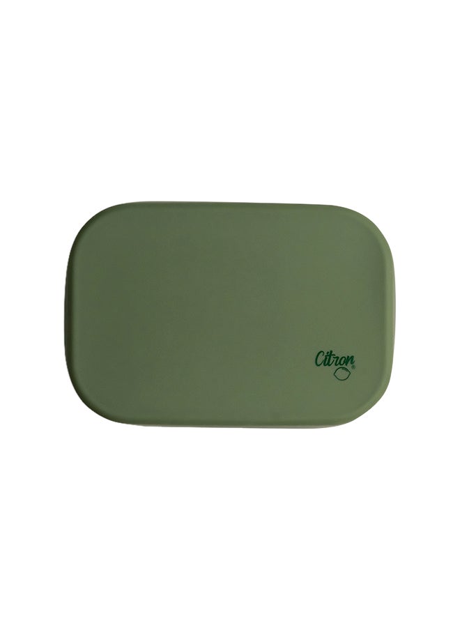 Citron Mini Stainless Steel Snackbox With 1 Compartment For Kids, Leak Proof And Bpa Free - Green  - Image 1