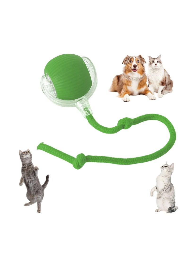 Dominy Chewie Viral Rolling Ball, Chewie Ball for Dogs, Pet Electric Rolling Ball, Rolling Pet Ball, Interactive Cat Ball Toy, Electric Smart Cat Ball Toy, 360° Smart Automatic Rolling Pet Ball (Green)  - Image 1