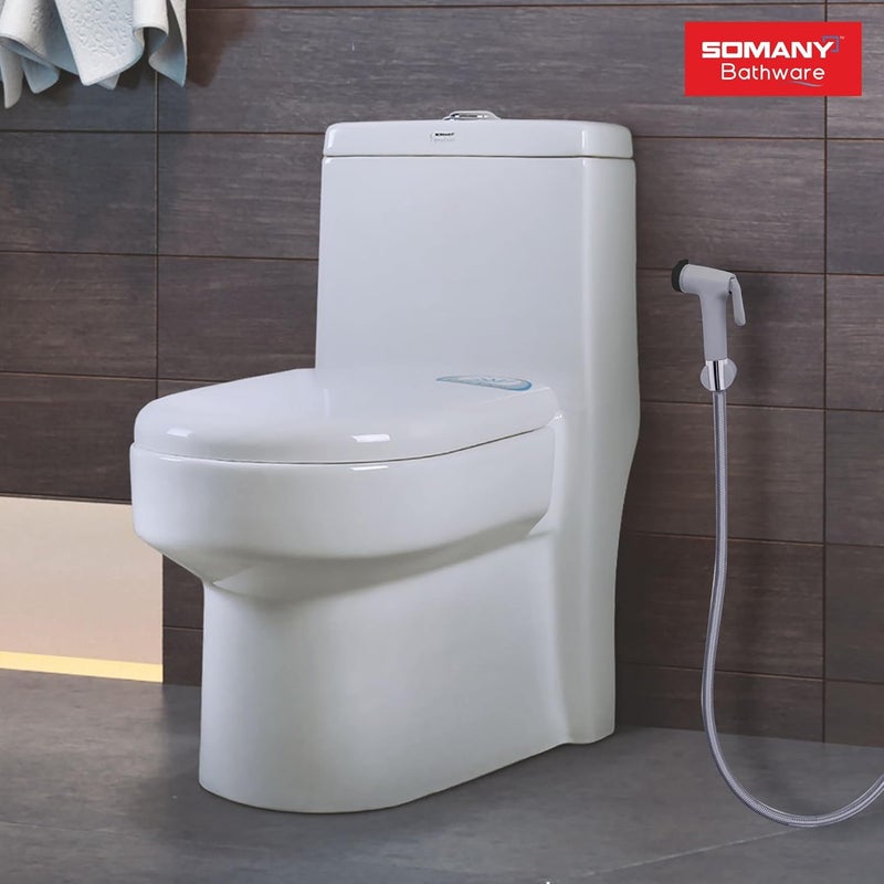 Somany Bathware Somany Stella PVC Health Faucet Jet Spray with Continuous Flow Options Grey - Image 5