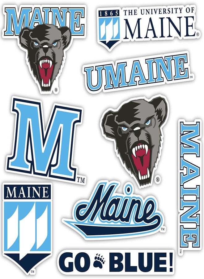 Desert Cactus University of Maine Sticker UMaine Black Bears Vinyl Decals Laptop Water Bottle Car Scrapbook Sheet T2 (Type 2) - Image 1