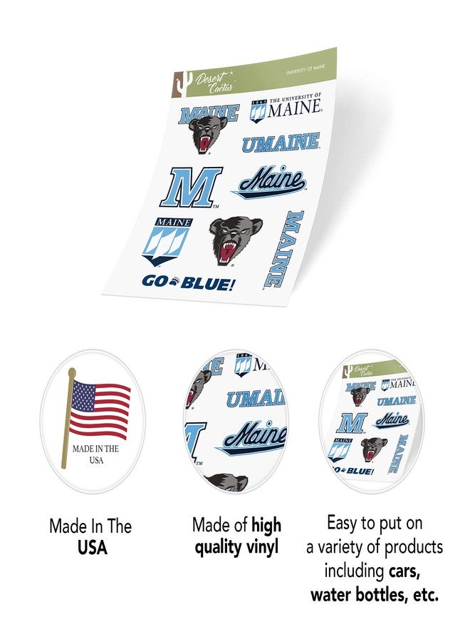 Desert Cactus University of Maine Sticker UMaine Black Bears Vinyl Decals Laptop Water Bottle Car Scrapbook Sheet T2 (Type 2) - Image 5
