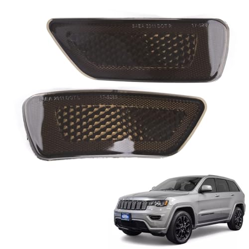 Wocch Smoked Lens Rear Bumper Reflector Light for Jeep Grand Cherokee 20112020 Patriot 20132017 Compass 20112017 for Dodge Journey 20112020 Replace 57010720A 57010721AC