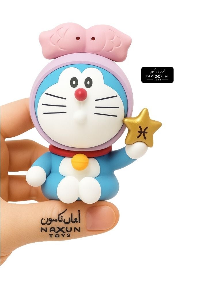 Doraemon Cute Doraemon Collectible Figure – Zodiac Pisces Star Edition PVC Toy - Image 2