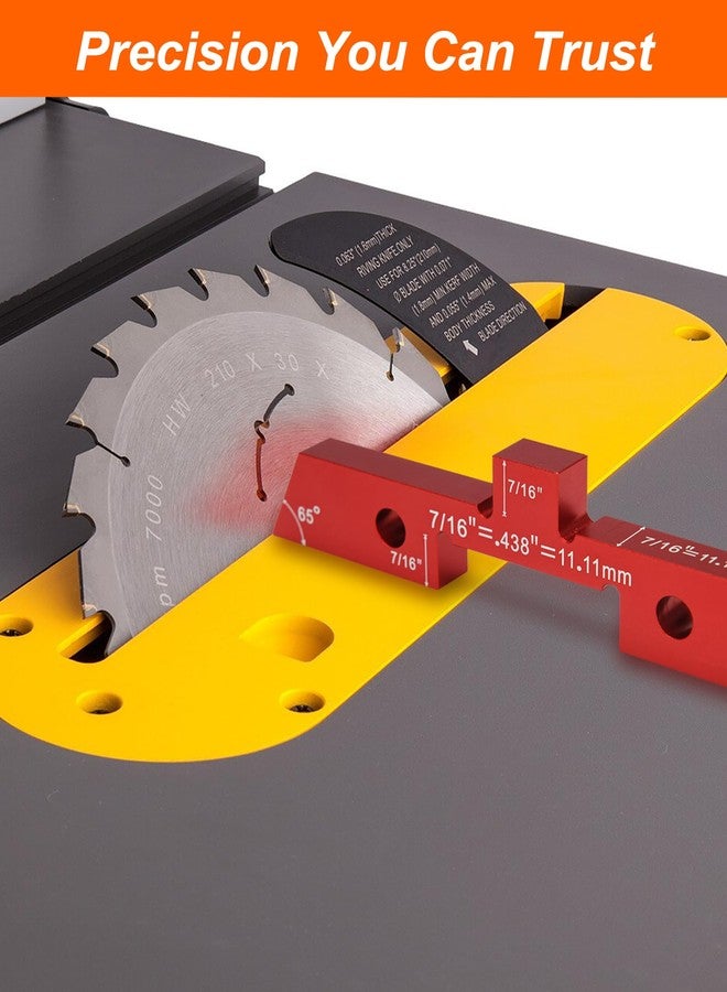 VEXTHYX Router Table Setup Bars, 14pcs Precision Aluminum setup blocks height gauge, measuring depth, angle, fence alignment, miter gauge tool set, router and saw accessories with storage case - Image 5