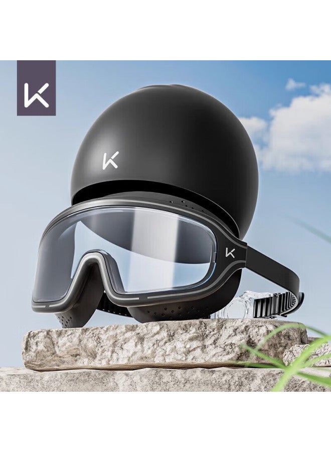 Keep Swimming Goggles, Large Frame, Waterproof, Anti-fog, High-definition, Non-prescription, For Men And Women, Professional Training Swimming Equipment, Coated Silver - Image 1