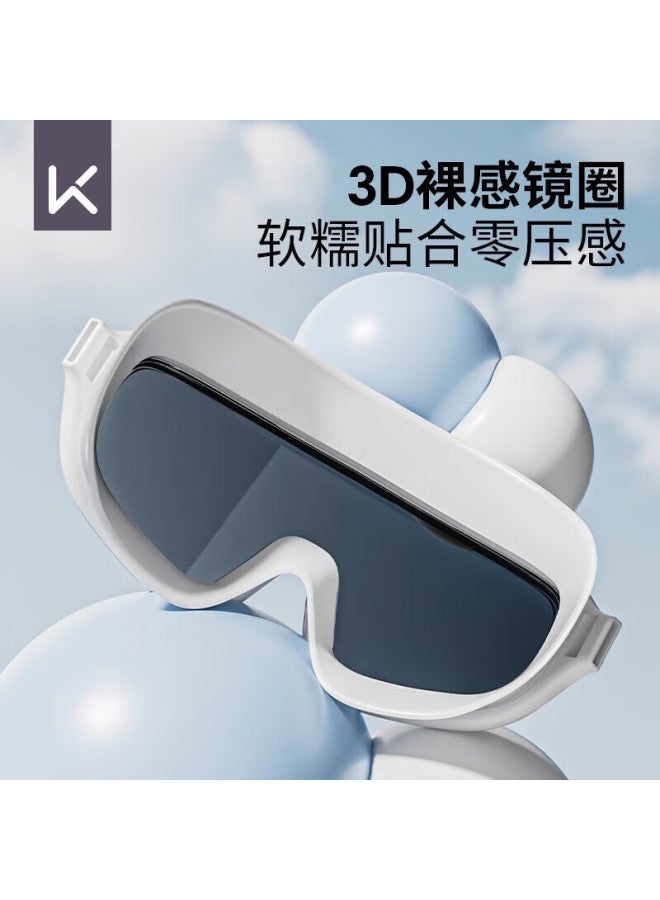 Keep Swimming Goggles, Large Frame, Waterproof, Anti-fog, High-definition, Non-prescription, For Men And Women, Professional Training Swimming Equipment, Coated Silver - Image 5