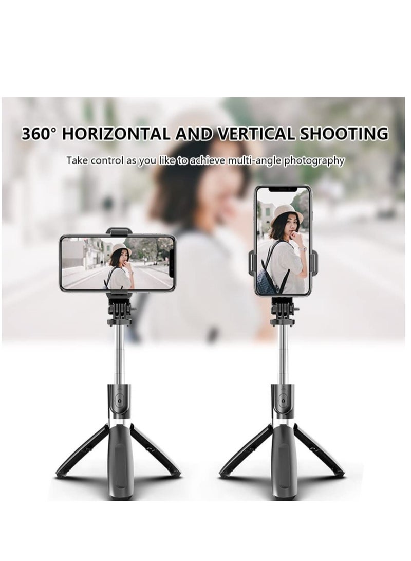 ELTRAZONE Portable 40 Inch Aluminum Alloy Selfie Stick Phone Tripod with Wireless Remote Shutter Compatible with iPhone 12 11 pro Xs Max Xr X 8 7 6 Plus - Image 3