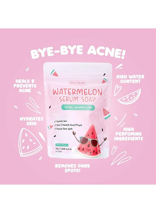 The Daily Glow Essentials Watermelon Serum Soap 2 Bars X 135G - Image 2