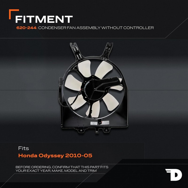 Dorman 620-244 A/C Condenser Fan Assembly for Select Honda Models - Image 3