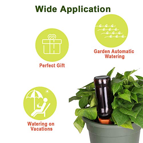 vensovo 8pcs Terracotta Watering Spikes - Automatic Self Watering Stakes, Plant Watering Devices for Wine Bottles Recycled Bottles, Clay Plant Garden Waterers for Vacations - Image 5