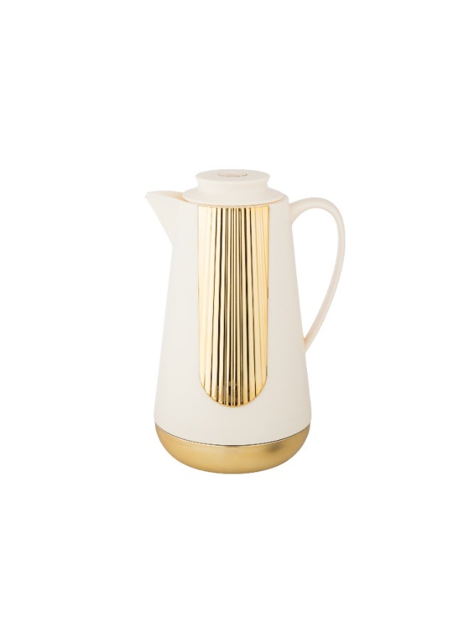 اباريك الصفا طقم ترامس شاي وقهوة 1 لتر لون بيج - Image 3