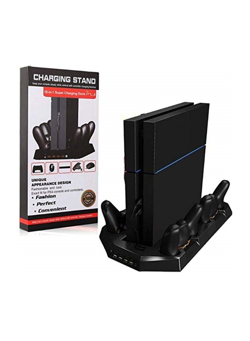 Vertical Stand Cooling Fan with Dualshock Controller Charging Station and USB Charger Ports for PlayStation 4 PS4 Console - Image 5