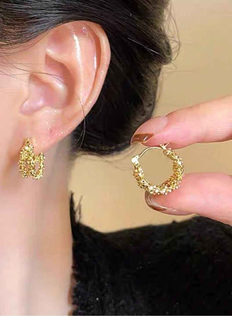 Dangle Charms Elegant & Trendy Gold Plated Earrings For Women - Image 1