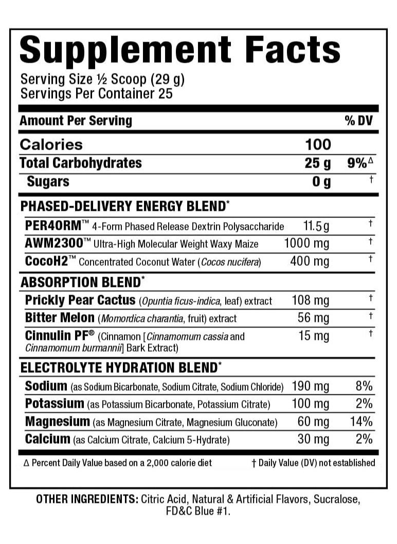 CARBION+ With Electrolytes - Blue Ice - (725 g)
