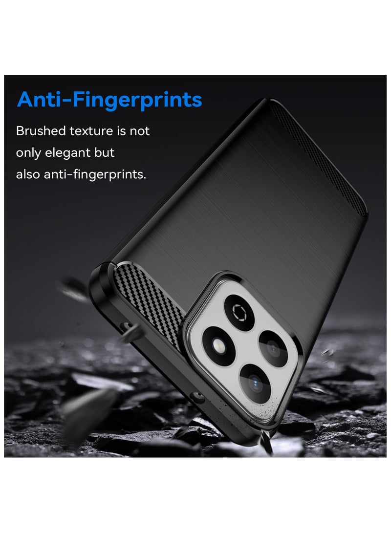 Fankalo [1+2 Sets] For Honor X7c Case & Screen Protector Soft TPU Brushed Texture Anti-Slip Cover with Scratch Resistant Tempered Glass - Image 4