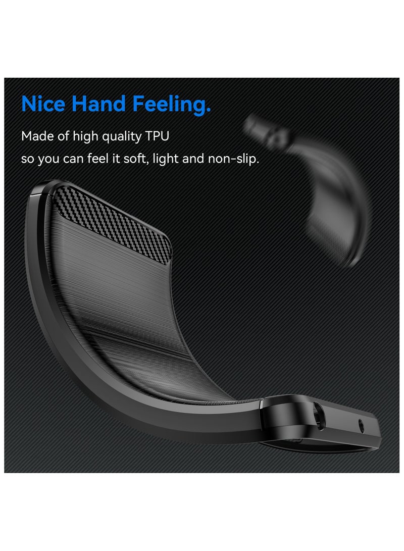 Fankalo [1+2 Sets] For Honor X7c Case & Screen Protector Soft TPU Brushed Texture Anti-Slip Cover with Scratch Resistant Tempered Glass - Image 5