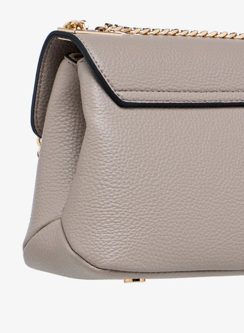 Paprika GREY Textured Crossbody Bag with Chain Strap for Women | Best Price UAE