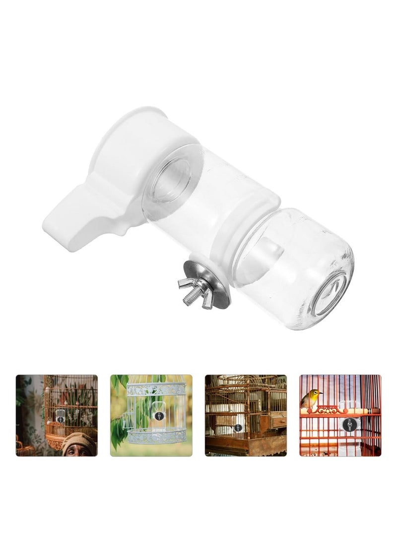 CMGTYYD - Bird Water Feeder, 2 Pcs 140ML Automatic Bird Water Food Dispenser Bird Water Bottle Drinker Bird Cage Accessories for Parrot Budgie Cockatiel Parakeet Lovebirds - Image 1