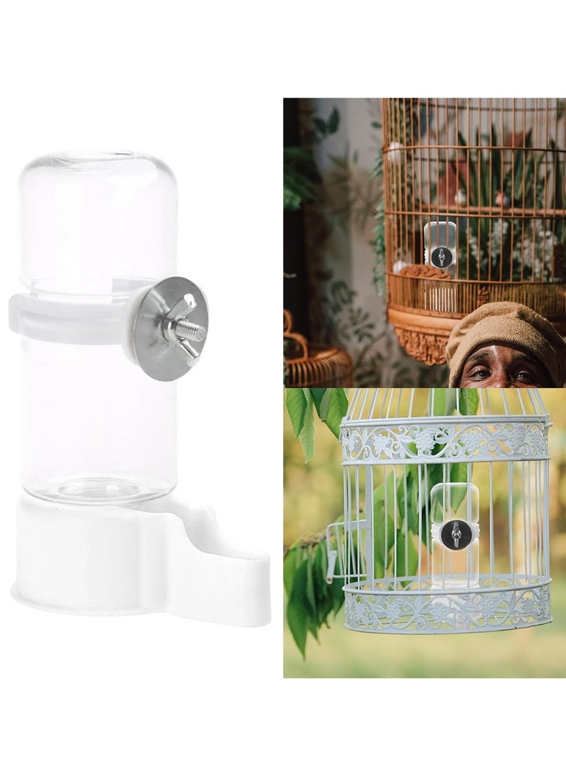 CMGTYYD - Bird Water Feeder, 2 Pcs 140ML Automatic Bird Water Food Dispenser Bird Water Bottle Drinker Bird Cage Accessories for Parrot Budgie Cockatiel Parakeet Lovebirds - Image 1