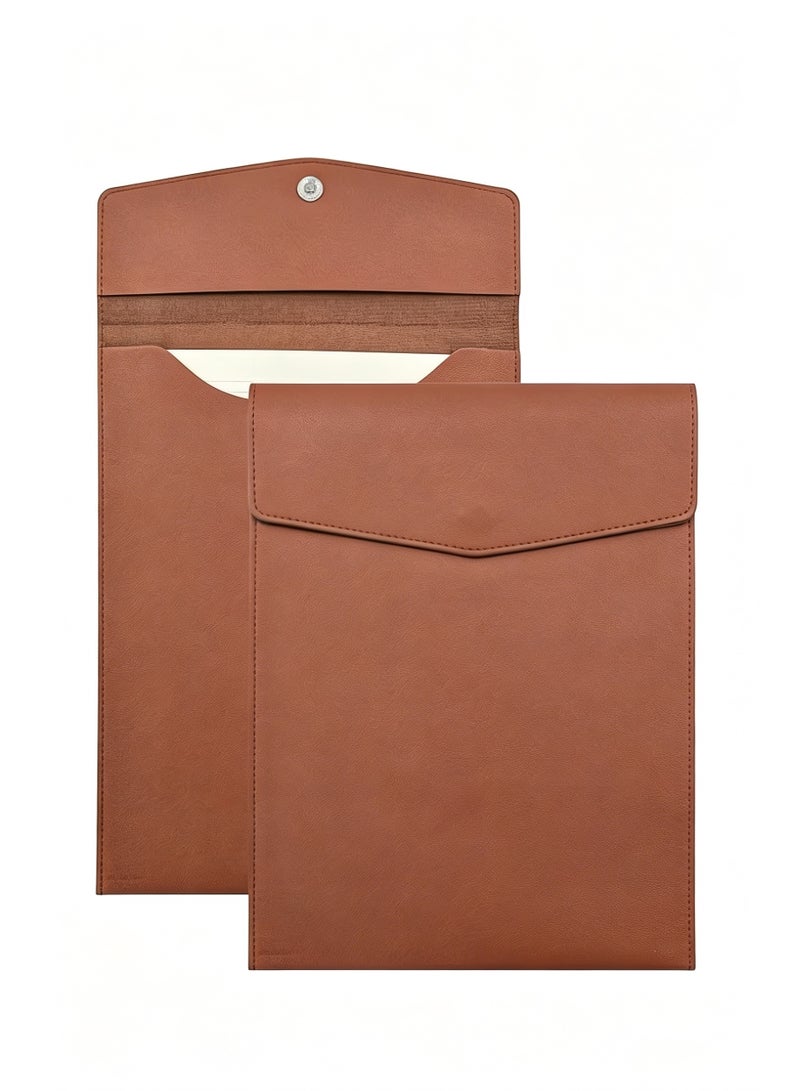 File Folder A4 Document Holder File Envelope Portfolio Case Filing File Organizer for Letter Size with Magnetic Button Closure Office - Image 1