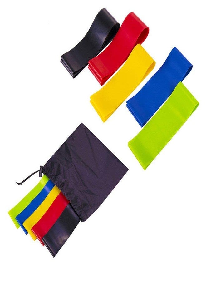 JAY EMPIRE 5 Pcs Professional Resistance Bands Resistance Loop Exercise Bands/Latex-Free, Elastic Band/Work Out Bands/Women or Men/Exercise Bands Set/Physical Therapy/Yoga/Pilates(Multicolour) - Image 4