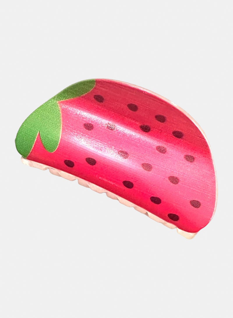 Trio Earrings Strawberry Hair Claw Clip - Image 3