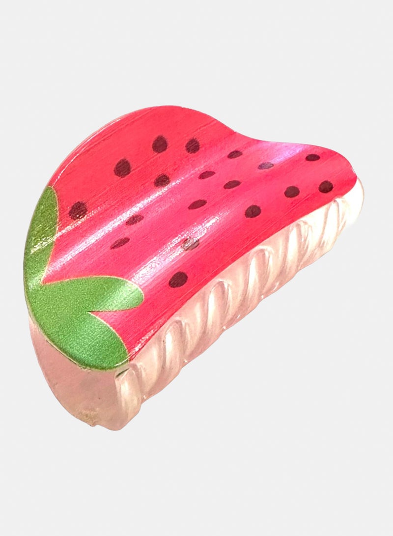 Trio Earrings Strawberry Hair Claw Clip - Image 1