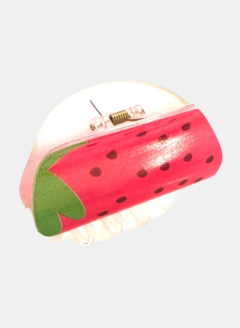 Trio Earrings Strawberry Hair Claw Clip - Image 2