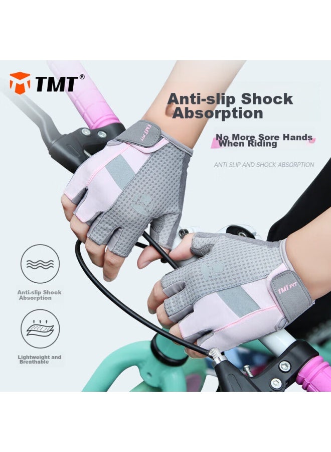 Tmt Fitness Gloves, Half-finger, Non-slip, Exercise Gloves, Pull-up And Frisbee Training Gloves, Durable Cycling Gloves For Women - Image 3