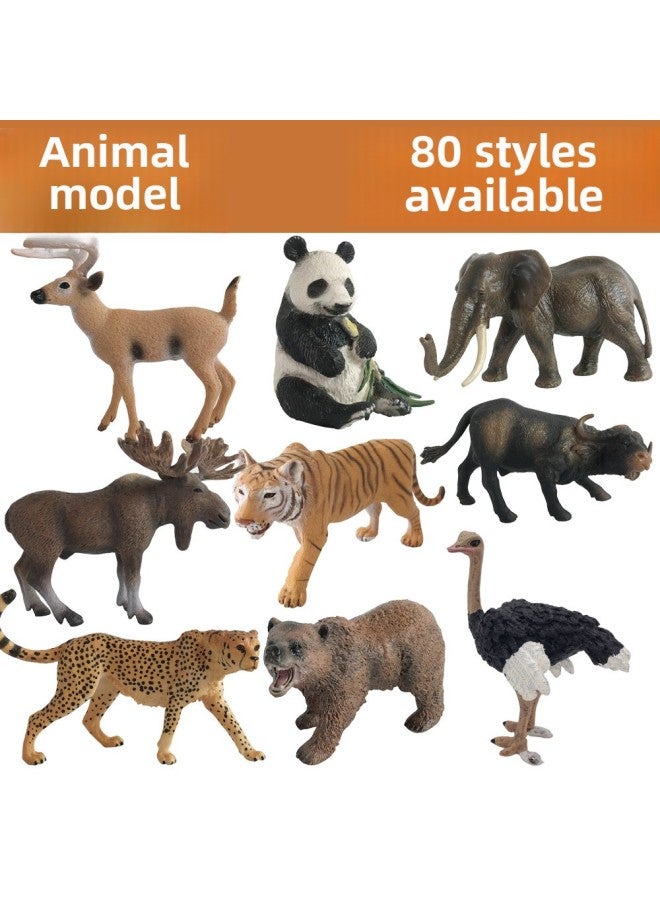 Animal Model Special For Teaching And Education Animal Model Kangaroo Elephant Lion Tiger Deer Ostrich Wolf-Color:097 Tennessee Walker Mare (128g)  - Image 2