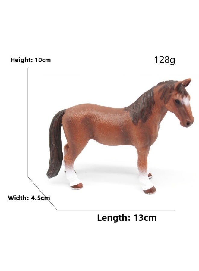 Animal Model Special For Teaching And Education Animal Model Kangaroo Elephant Lion Tiger Deer Ostrich Wolf-Color:097 Tennessee Walker Mare (128g)  - Image 1