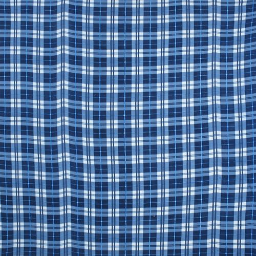 MORADO Single Bed Warm Woolen Fabric Checkered Quilt Cover/Duvet Cover/Rajai Cover/Blanket Cover for Winters (70x90 Inches, Blue) - Image 4