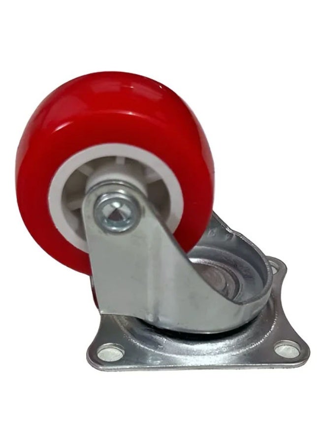 مجموعة عجلات الأثاث ذات العجلات المزدوجة مع الفرامل - عجلات دوارة شديدة التحمل لكراسي المكاتب المنزلية والخزائن والخزائن، 4 عبوات - Image 2