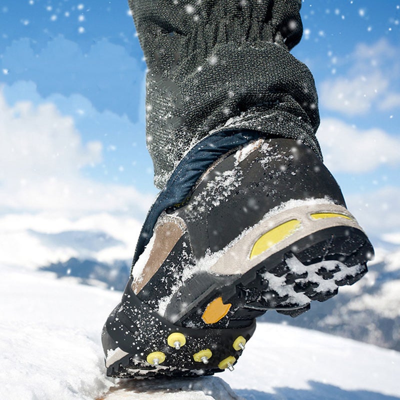 2 Pairs Shoe Ice Grippers Spike Snow Shoes Grippers Climbing Hiking Shoes Spike Climbing Supplies - Image 4