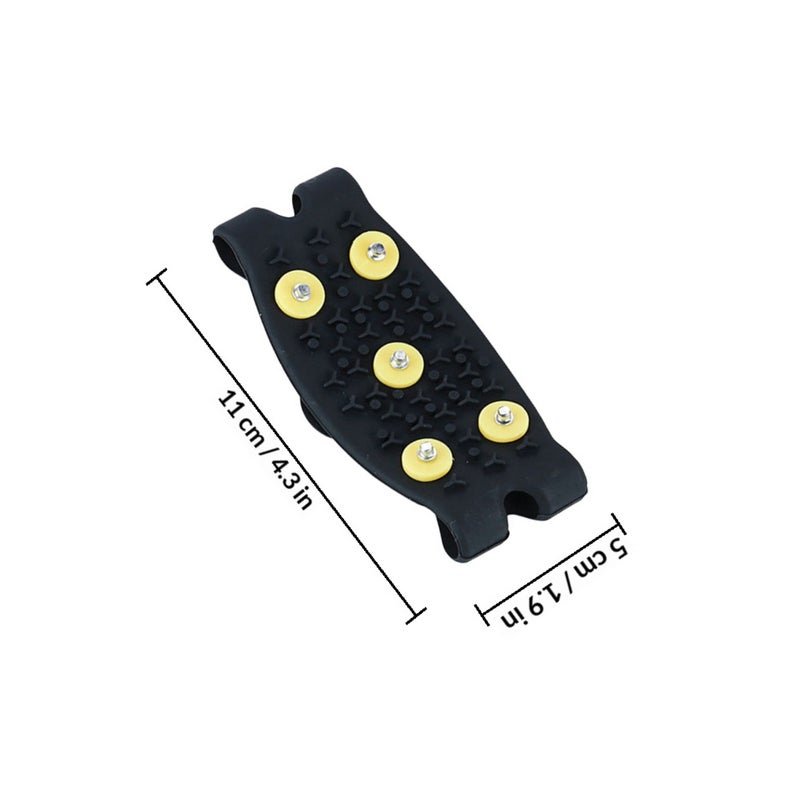 2 Pairs Shoe Ice Grippers Spike Snow Shoes Grippers Climbing Hiking Shoes Spike Climbing Supplies - Image 2