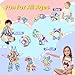 TOKBLOK Magnetic Tiles 80pcs Magnet Building Blocks Set Creative Stacking Toys for Kids 3D DIY Construction Kit Preschool Child Montessori Toys STEM Learning Toys Gifts for Girls Boys 3 4 5 6 7 Years - Image 3
