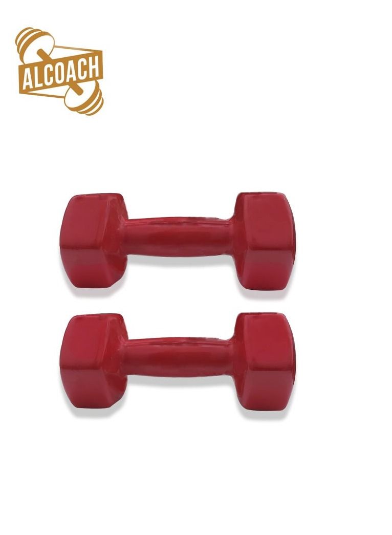 ALCOACH A pair of fitness dumbbells 2 x 6 kg - Image 3