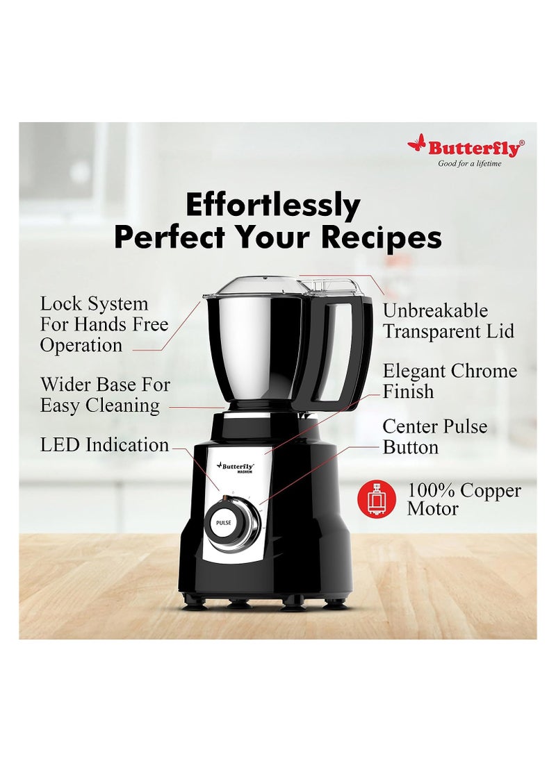 BUTTERFLY - Butterfly magnum 1.2 Hp mixer grinder 4 jar, 900 Watt, black - Image 1