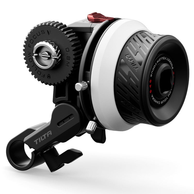 Tilta Pocket Follow Focus | Precise Focus Ring with A/B Stops | Fluid Damping System | 15mm Rod & Rod Holder | Works with Most Cameras & Lenses | Lightweight, Comfortable, and Compact Design (FF-T07) - Image 1