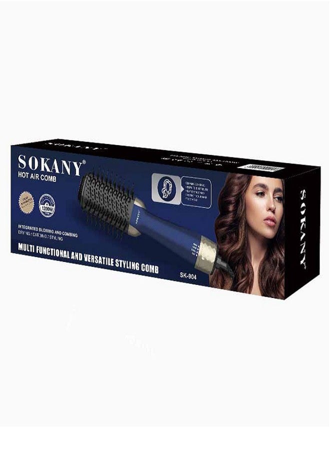 sokany - Hair dryer Hot Air Comb SK-904A Multi Functional and Versatile Styling Comb - 1200W - Image 1